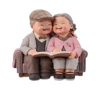 BESPORTBLE Miniatura Fata Giardino Figure Nonna Nonno Statua Piccole Fate Figure Torta Anziani Coppia Collezionisti Nonni Genitori