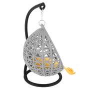 BESPORTBLE Miniature Hanging Basket Chair Model per Dollhouse Accessorio Swing Chair per Decorazione Diy Mobile Miniatura per Scene Creative per Appassionati Miniature