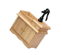 BESPORTBLE mobile lavello in miniatura cucina in miniatura minuscolo Miniature accessori per casette da gioco mobile lavello casa delle bambole cose miniera legno