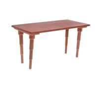 BESPORTBLE mobili per la casa in miniatura tavolo da pranzo Light Brown