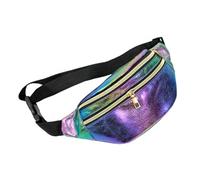 BESPORTBLE Moda Borsello Cintura Sportivo Sacchetti Lucidi Per La Toilette Borsa a Tracolla Pu Borse Olografiche