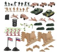 BESPORTBLE Modelli Militari Miniatura per Kit Soldatini e Veicoli da Guerra Resistente Decorazione per Giochi Ruolo e Collezione Compleanno e Decor Casa