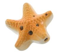 BESPORTBLE Ocarina Ocean Star Ocarina a 6 fori in ceramica, strumento a fiato - Flauto musicale per bambini e principianti - Regalo cinese per studenti - Bomboniera per feste in spiaggia