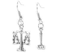 BESPORTBLE of Fashion Justice Themed Dangle Earrings for Lawyers Stylish Gavel and Balance Scale Jewelry Legal Professionals
