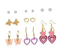 BESPORTBLE Orecchini Donna Farfalla e Pendenti Realizzati in Acrilico e Luminosi e Attraenti Per Feste Festival e Quotidiano Per Abbinare e Indossare Comodamente