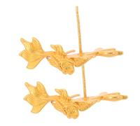 BESPORTBLE Orecchini koi in metallo CONCHING EARRING orecchini a coda di pesce orecchini boho per le donne stile cinese orecchini a gancio da pesca lega Golden