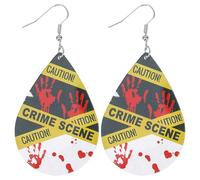 BESPORTBLE Orecchini Pendenti in Acrilico Decorazione Sangue per Halloween, Gocce Auricolari Uniche in Ferro Sicuro e Resistente, Accessori per Feste a Tema e Cosplay