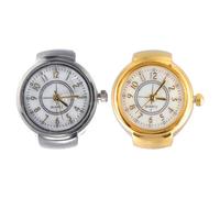 BESPORTBLE Orologio da Dito Digitale 2 Pezzi in Lega Resistente e Non Deformabile, Stile Vintage e Moderno, Adatto per Uomini e Donne, Regalo la Festa del Papà della Mamma