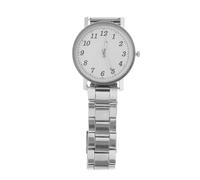 BESPORTBLE Orologio Da Polso Uomo Con Cinturino in Acciaio Elegante e Classico Display Bianco Accessorio Moda Da Polso Per Uomo Lavoro