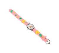 BESPORTBLE Orologio per motivi farfalla orologio da polso per studenti orologio dei cartoni animati orologi per guarda per i più piccoli I guardano Gel di silice rosa