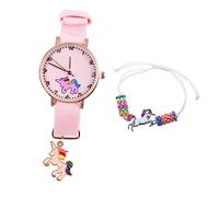 BESPORTBLE Orologio Unicorno Delicato Guardare Per Le Ragazze Signore Orologio Quarzo Unicorno Orologio Con Cinturino in Unicorno Le Ragazze Guardano Orologio a Fascia Nylon