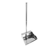 BESPORTBLE Paletta Spazzatura in Acciaio Resistente Spessa con Manico Allungato Ergonomico Senza Piegarsi Contenitore Rifiuti Leggero per Pulizia Casa e Giardino