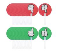 BESPORTBLE Palette per Voto Accessori Scuola 30 Pezzi in Plastica Riutilizzabili Facile da Usare e Adatte a Tutte le Mani per Insegnanti per Votazioni in Aula