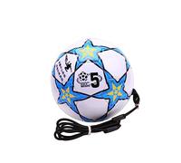 BESPORTBLE Palla da allenamento per bambini, adatta ai bambini, con corda, 5 palline, ideale per l'allenamento regolare durante i giochi di calcio, favorisce la tecnica e la sensazione di palla