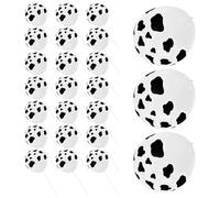 BESPORTBLE Palloncini Stampa di Mucca per Feste 25 Pezzi in Lattice Spesso Resistente 12 Pollici Decorazioni per Compleanno e Anniversari Tema Western