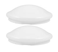 BESPORTBLE Paralume da Soffitto in Plastica Bianco 2 Pezzi Ø187 CM per Plafoniera Copertura Lampada da Soffitto a Clip per Camera da Letto Bagno e Cucina Illuminazione Morbida e
