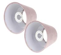 BESPORTBLE Paralume per Lampada da Interno Fodera Bianca, Coprilampada da Tavolo Decorativo 17 Cm, Compatibile E27/e14, Set 2 Pezzi per Casa, Hotel e Soggiorno
