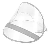 BESPORTBLE Parapioggia con Visiera Cappelli Antipioggia in plastica Trasparente Larga parapioggia Impermeabile Protezione Viso Ombra per Uomo e Donna