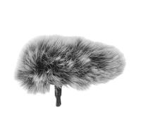 BESPORTBLE Paravento Peloso per Microfono Piccolo Modello 2 Copertura Antivento con Riduzione Rumore e Protezione Respiro per Interviste e Registrazioni Esterne Facile Installazione