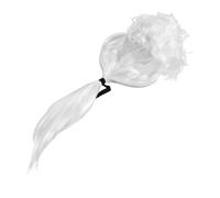 BESPORTBLE Parrucca Giudice Avvocato Riccia Bianca per Costume Cosplay Legale Adatta per Feste e Performance Sul Palco