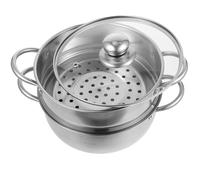 BESPORTBLE Pentola Doppio in Acciaio Resistente per Cottura a Vapore e Bollitura Antiaderente Adatta alla Cucina Domestica