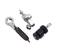 BESPORTBLE per Grancassa con Molla Metallo Accessori per Parti Percussione Set e Tensionatore per Batteria Nero e Argento
