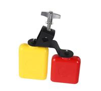 BESPORTBLE Percussioni Completo con Blocchetto Jam in Plastica Campanaccio Bicolore Doppio e Campana per Batteria Strumento Musicale Portatile per Bande Scolastiche Educazione Musicale Sul