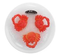 BESPORTBLE Pesce Realistico; Piatto Di Pesce Finto Di Cibo In Miniatura Piatti Decorativi Statuetta Di Granchio Reale Artificiale Realistica Per Feste Esposizione Fotografica In
