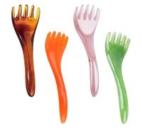 BESPORTBLE Pettine Massaggiatore Design Portatile per Massaggio del Cuoio Capelluto 4 Pezzi in Resina e Relax della Testa per Migliorare la Salute del Capo Colore Casuale per