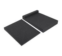 BESPORTBLE Piattaforma Isolante per Diffusori Audio Nera Cuscinetti Antivibrazione e Assorbimento Acustico per Riduzione Risonanza e Controllo Suono per Studio Casa e Palco