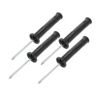 BESPORTBLE Picchetti a Molla per Bandierina D’Angolo da Calcio Set 4 Pezzi Base Elastica Nera Ancoraggi a Terra Stabili per Allenamento di Football e Pali per Agilità sul Campo