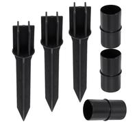 BESPORTBLE Picchetti di Plastica per Luci da Giardino 6 Pezzi Picchetto per Luce Esterna Fibbia di Collegamento Stabile Accessori Resistenti per Illuminazione Solare Prato e Cortile