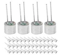 BESPORTBLE Pickup per Microfono a Condensatore Electret con 2 Pin, Mini Microfono Cilindrico Omnidirezionale 6x5 Mm, Set da 100 Pezzi per Registrazioni, Live Streaming e Conference Call