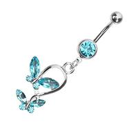 BESPORTBLE Piercing All Di Farfalla in Acciaio Da Piercing Per Femminile Per Decorare La Pancia e Da Spiaggia