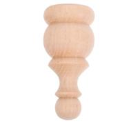 BESPORTBLE Pinnacoli Decorativi in Legno Massello Non Finiti per Montanti Letto e Mobili, Bastoncini Artigianali Intaglio Classico Ponte Romano, Elementi Decorativi Versatili per Arredamento