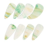 BESPORTBLE Plettri per Dita Guzheng Riutilizzabili 8 Pezzi Doppia Curvatura Verde per Studenti e Professionisti, Unghie Artificiali Protezione Punta Dita per Lezioni, Esibizioni e Pratica