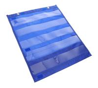 BESPORTBLE Pocket Chart Magnetico per Carte da Aula, Sacchetto Magnetico, Tessuto Blu, Si Aderisce a Superfici Metalliche, per Aule e Ambienti Vari, per Conservare Carte la Prima Età
