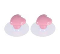 BESPORTBLE Pomello a Cuore in Ceramica Rosa per Cassetti e Copriwater | per Casa e Dormitorio, Base Solida, Resistente All'usura e Poco Fragile, Finitura Rosa