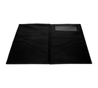 BESPORTBLE Porta Assegni Ristorante in Pelle Testurizzata Libretto Porta Menù Compatto Clip Multifunzionale per Camerieri e Ospiti Espositore per Note e Carte di Credito Adatto a Hotel e