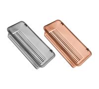 BESPORTBLE Porta Bacchette e Organizer per Posate da Cucina in Plastica Trasparente Set 2 Pezzi Scatola Scolapiatti Integrata Design Compatto e Moderno per la Conservazione e Asciugatura