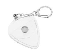 BESPORTBLE Porta Plettro Trasparente Resistente Custodia Miniatura per Chitarra con Portachiavi Organizer Versatile e Portatile per Musicisti in Viaggio e Quotidiano