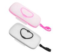 BESPORTBLE Porta Salviette Umidificate Portatile 2pezzi Cuore Design per Borsa Pannolini e Uso Esterno