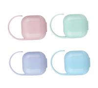 BESPORTBLE Portasucchietto in Plastica Pp 4 Pezzi, Custodia per Ciuccio Portatile, Facile da Agganciare, Mantiene Igienico, per Viaggi e Uso All'aperto Colore Casuale