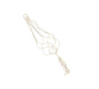 BESPORTBLE Portavasi Da Parete in Macramè Intrecciato a Mano, Supporto in Cotone e Lino Gancio Per Ukulele e Decorazione Sospesa Per Piante, Appendiabiti Creativo Bianco Per Arredo Parete