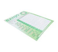 BESPORTBLE Poster Accordi Banjo Formato in Tabella Diteggiatura per Apprendimento e Pratica Autonoma Strumento Didattico Portatile per Musicisti Principianti e Avanzati