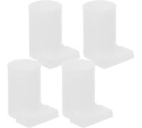 BESPORTBLE Punte per Pali Zanzariera 4 Pezzi in Plastica Robusta Copripiedi Antiscivolo per Supporto Rete, Coprigambe per Staffa Adatto a Zanzariere, Accessori per Biancheria da Letto