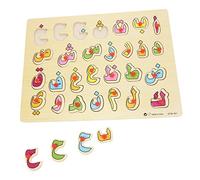 BESPORTBLE Puzzle Legno con Alfabeto Cognitivo Educativo con Grandi Facili da Impugnare Allenamento e Abilità Osservative Montessori per Sviluppo Motorio e