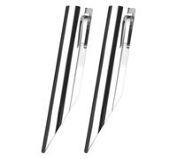 BESPORTBLE Raschietto per Pane in Acciaio 304, Spazzatrice per Briciole Set 2 Pezzi Clip di Sicurezza, Utensile per Pulizia Tavoli in Panetterie e Bar