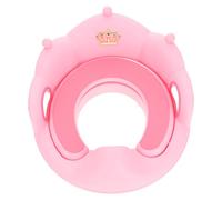 BESPORTBLE Riduttore Wc Per Ragazzi e Ragazze Con Cuscino Morbido Rimovibile Schienale e Maniglia Robusta Sedile Ampio in Pp Per Addestramento Vasino Facile Da Pulire Rosa