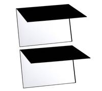 BESPORTBLE Riflettore Fotografico in Cartone A4 2 Pezzi, Pannello Riflettente Pieghevole per Illuminazione Uniforme, Diffusore Luce per Fotografia Natura Morta e Food Photography